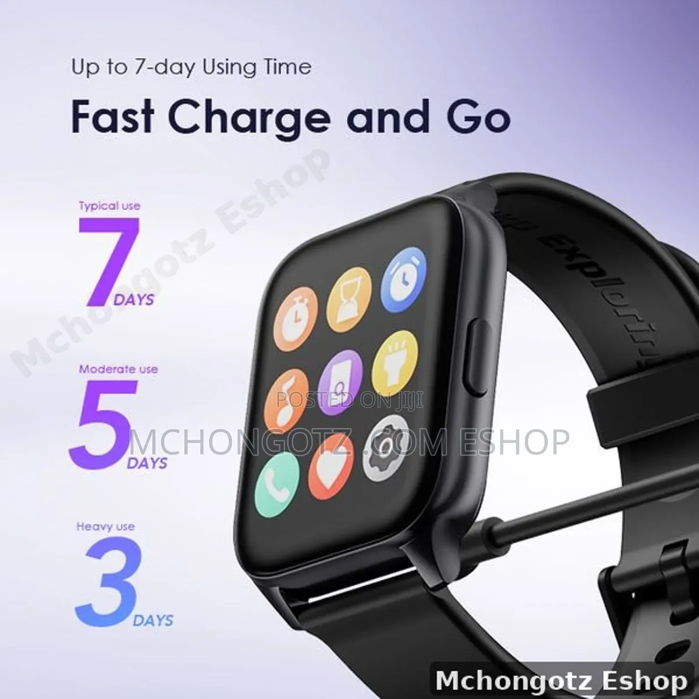 Oraimo Watch 4 Plus OSW-801 Smart Watch 2.01 Inch Bluetooth Call IP68