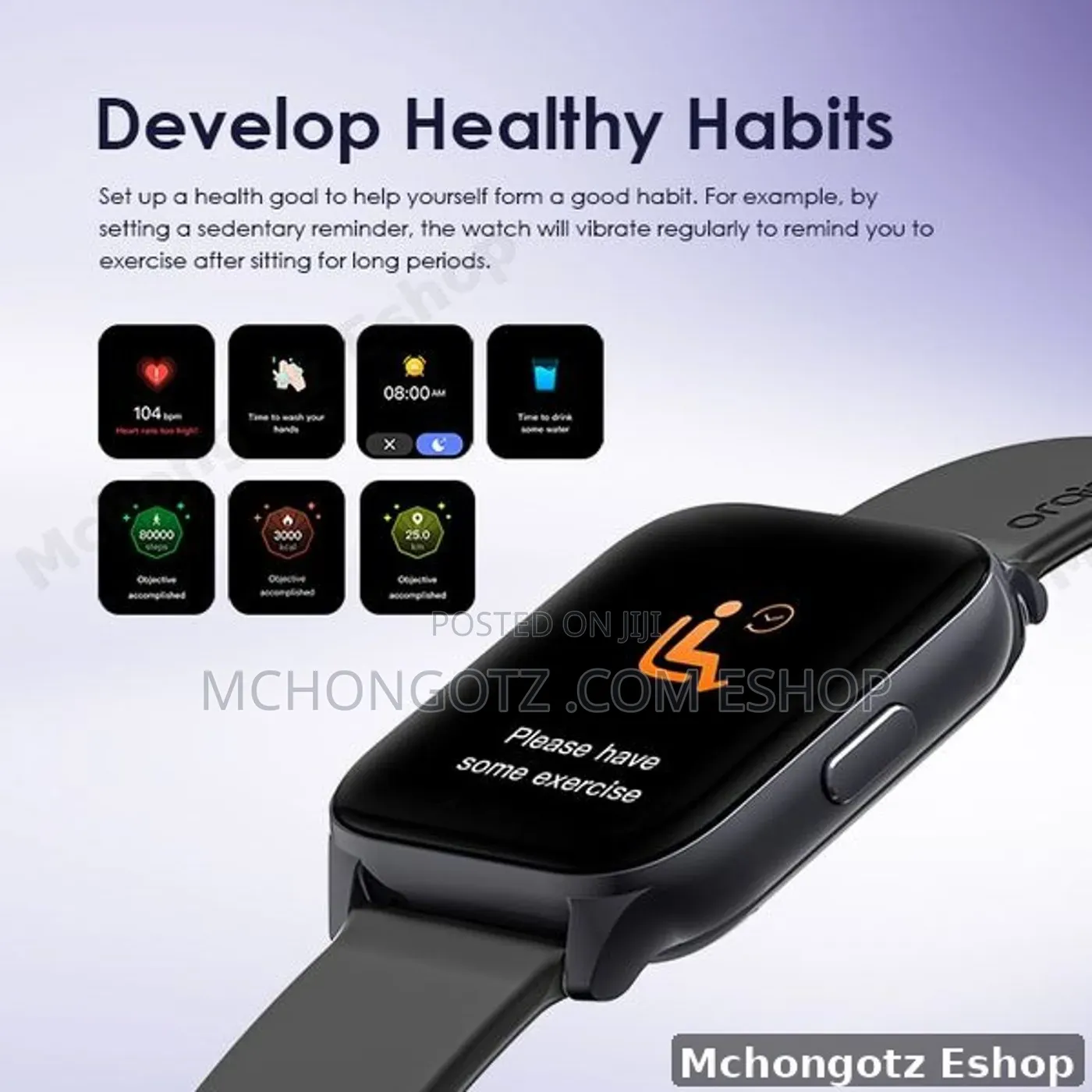Oraimo Watch 4 Plus OSW-801 Smart Watch 2.01 Inch Bluetooth Call IP68