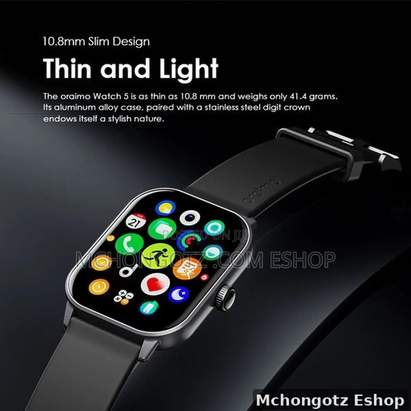 Oraimo Watch 5 OSW-805 Smart Watch 2.01 Inch Panda Glass 1ATM