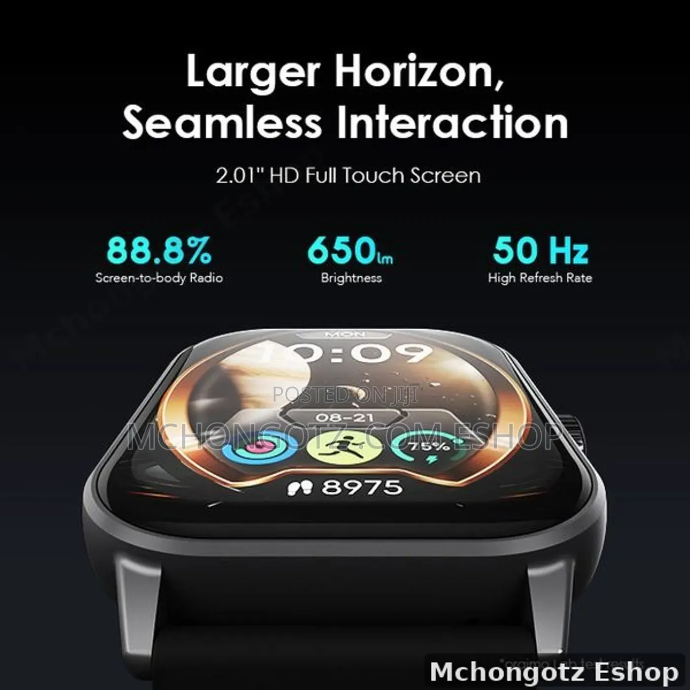 Oraimo Watch 5 OSW-805 Smart Watch 2.01 Inch Panda Glass 1ATM