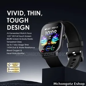 Oraimo Watch 5 OSW-805 Smart Watch 2.01 Inch Panda Glass 1ATM
