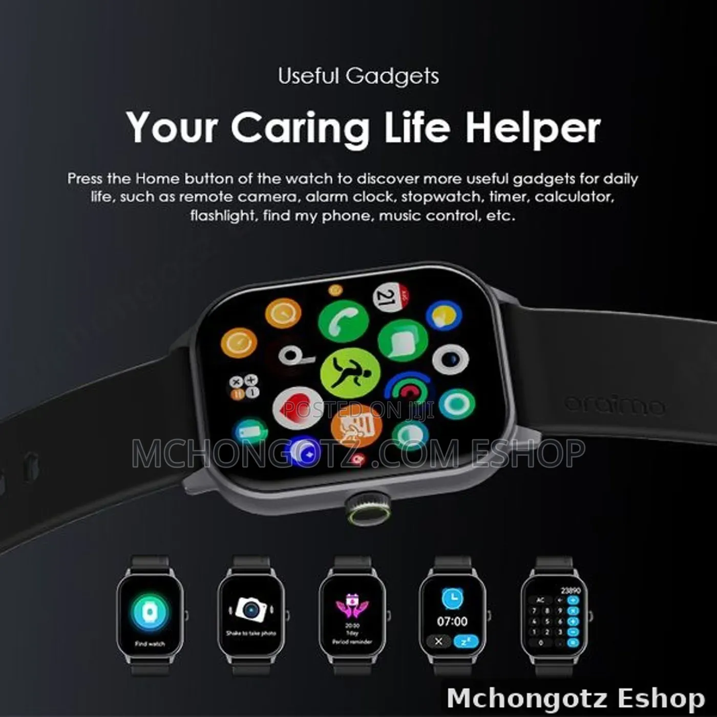 Oraimo Watch 5 OSW-805 Smart Watch 2.01 Inch Panda Glass 1ATM