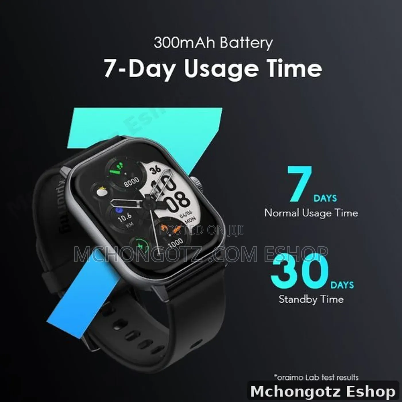 Oraimo Watch 5 OSW-805 Smart Watch 2.01 Inch Panda Glass 1ATM