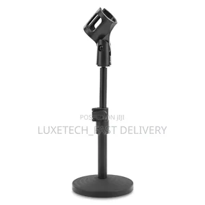 Desktop Mic Stand / Holder (Plastic) for Podcast, Streaming, Recording