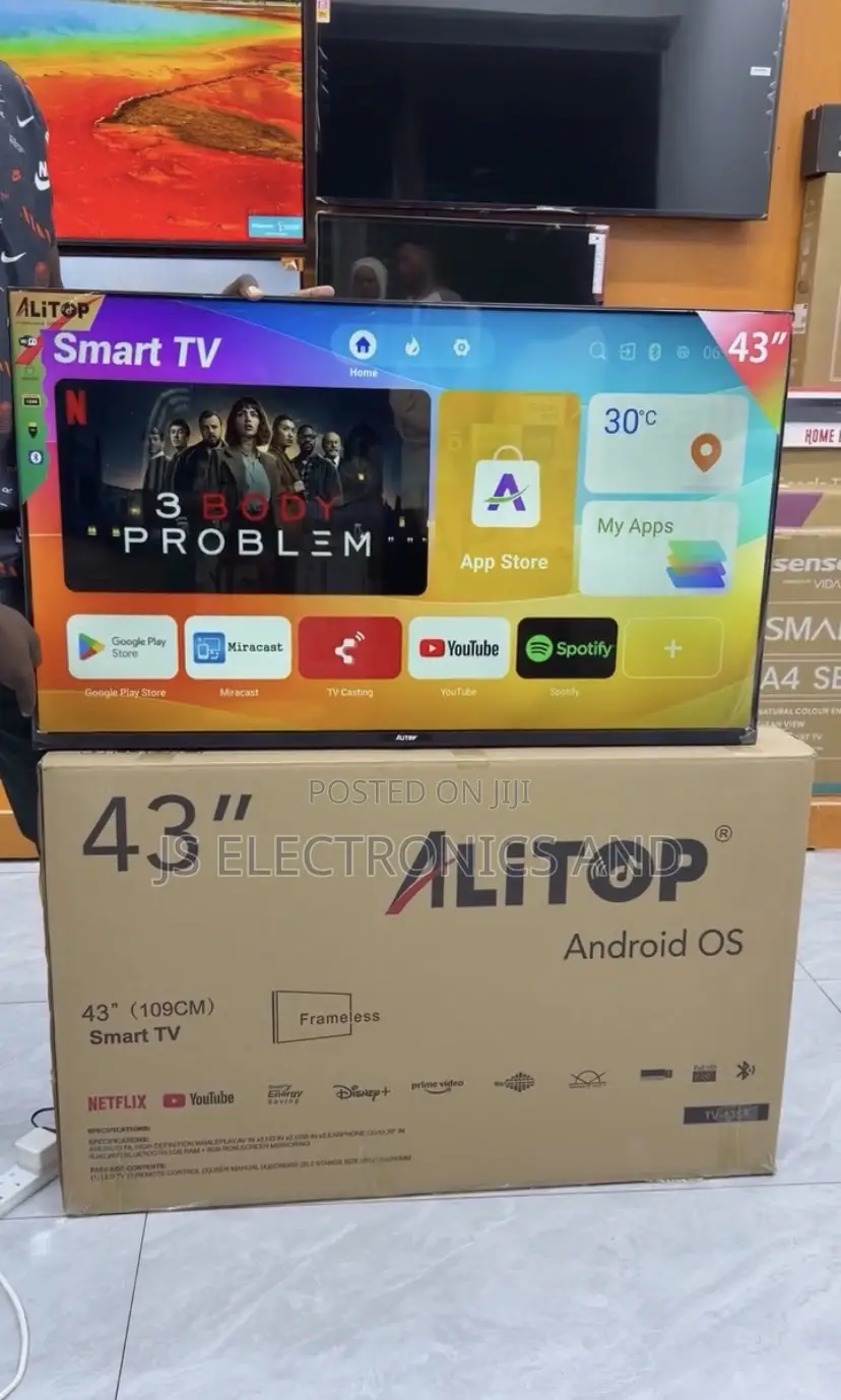 Alitop TV Inch 43 Smart Full HD Free Wall Braket
