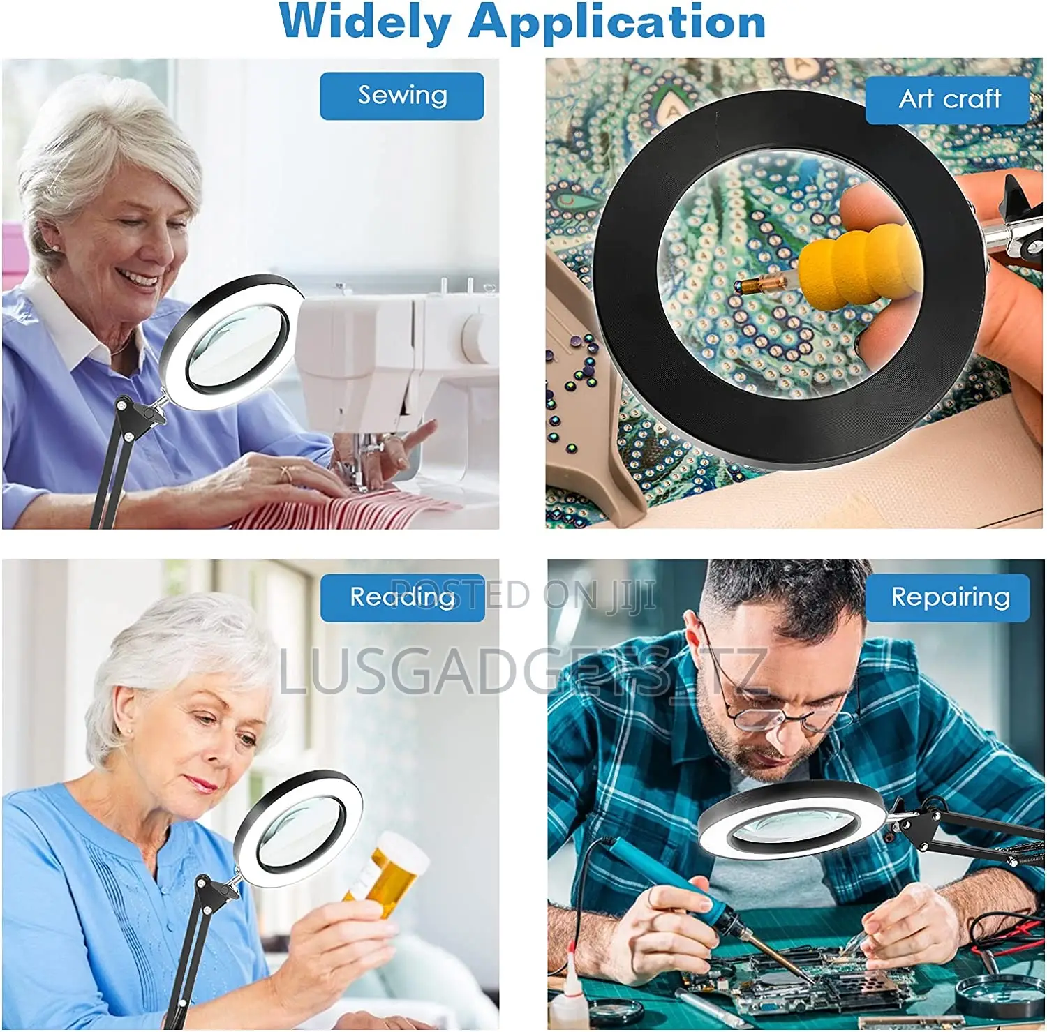 Desktop Magnifying Ring Light – Taa Ya Mezani Yenye Kioo Cha Kukuza