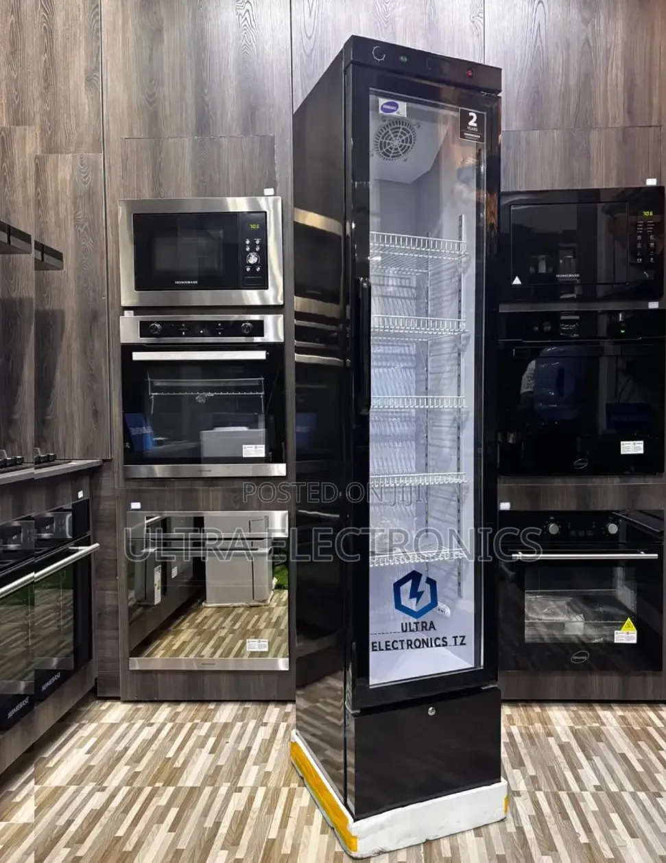 HOMEBASE Showcase Fridge/ Beverage Cooler With 220 Litres