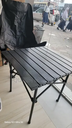 Portable Folding Table and Outdoor Setup