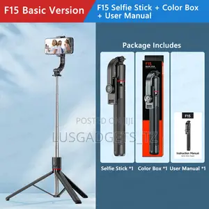 F15 Smart Selfie Stick Tripod Stand – Mpya Kabisa (Brand New)