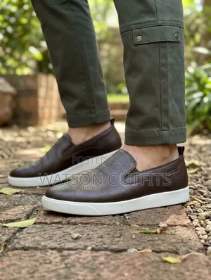 2 Colours Ecco Brand Leather Materials Pure and Original Men's Shoes