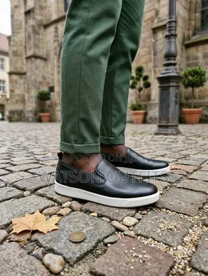 2 Colours Ecco Brand Leather Materials Pure and Original Men's Shoes