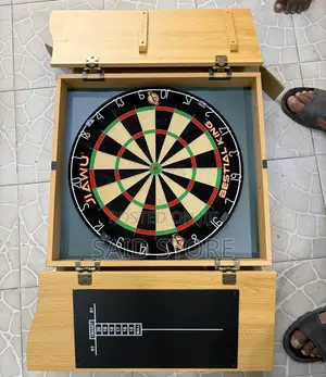 High Quality Deluxe Solid Wood Dartboard Cabi