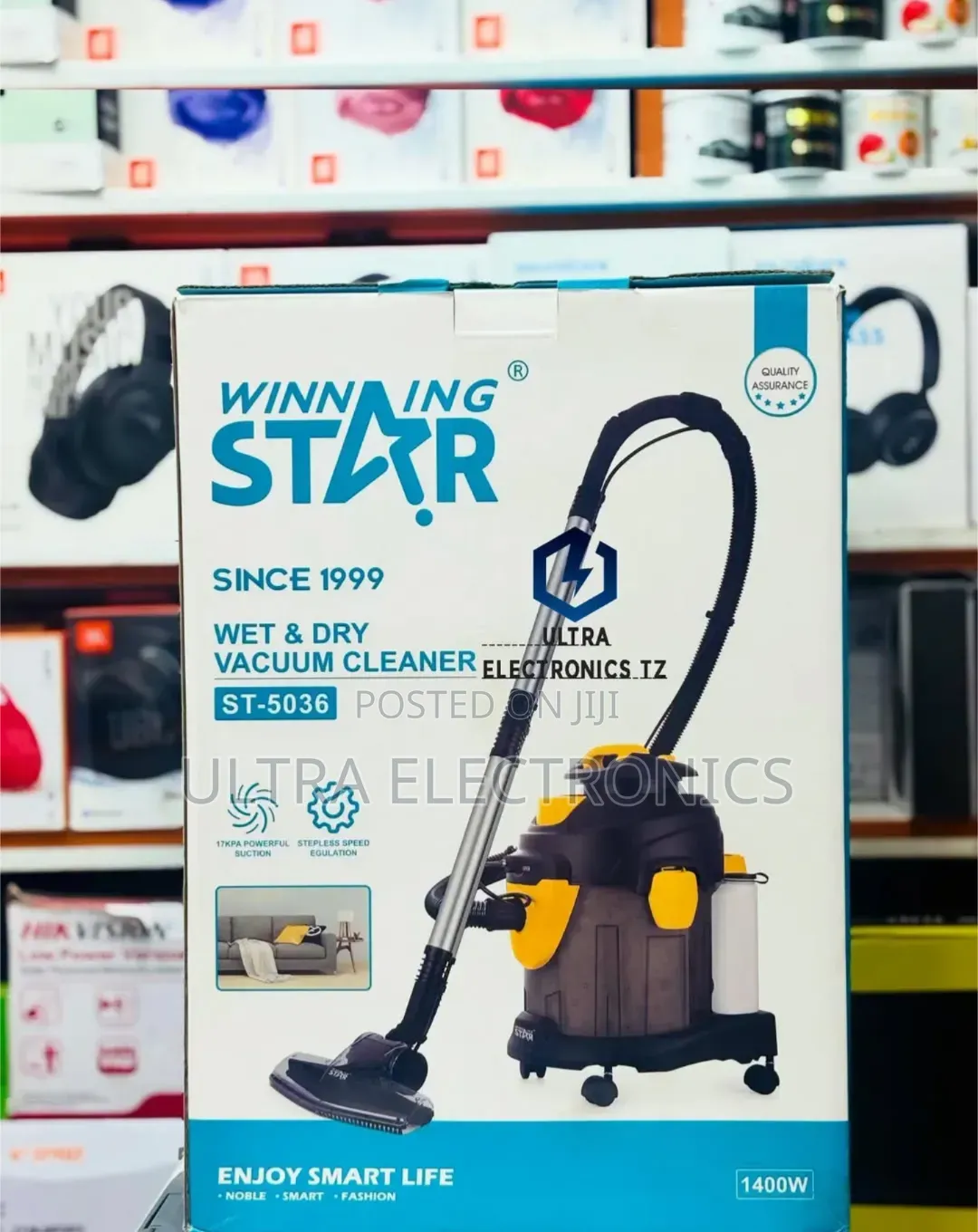 WINNING STAR Vacuum Cleaner With 15 Litres Amd 1400 Watts