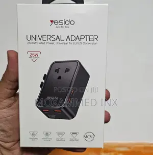 Mc47 Yesido Universal Adapter 25watts Upto 2500watts Multiplug