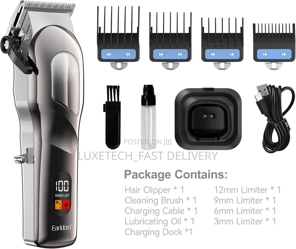Earldom HC03 Professional Hair Clipper | Cordless Beard Hair Trimmer