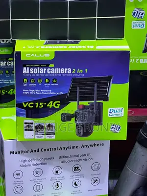 Calus Ai Solar CCTV Camera Vc 15-4g 2 in 1