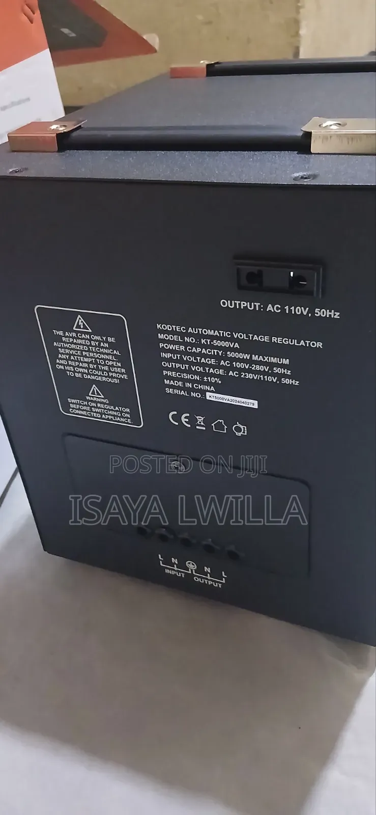 Kodtec Automatic Voltage Regulator Kt-5000va