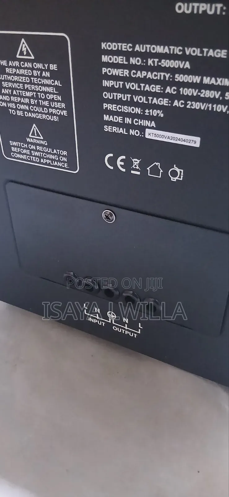 Kodtec Automatic Voltage Regulator Kt-5000va