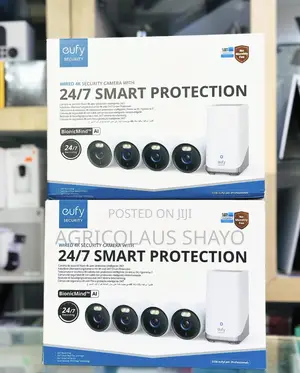 Eufy Security eufyCam E330 (Professional) 4-Cam Kit – Wired 24/7