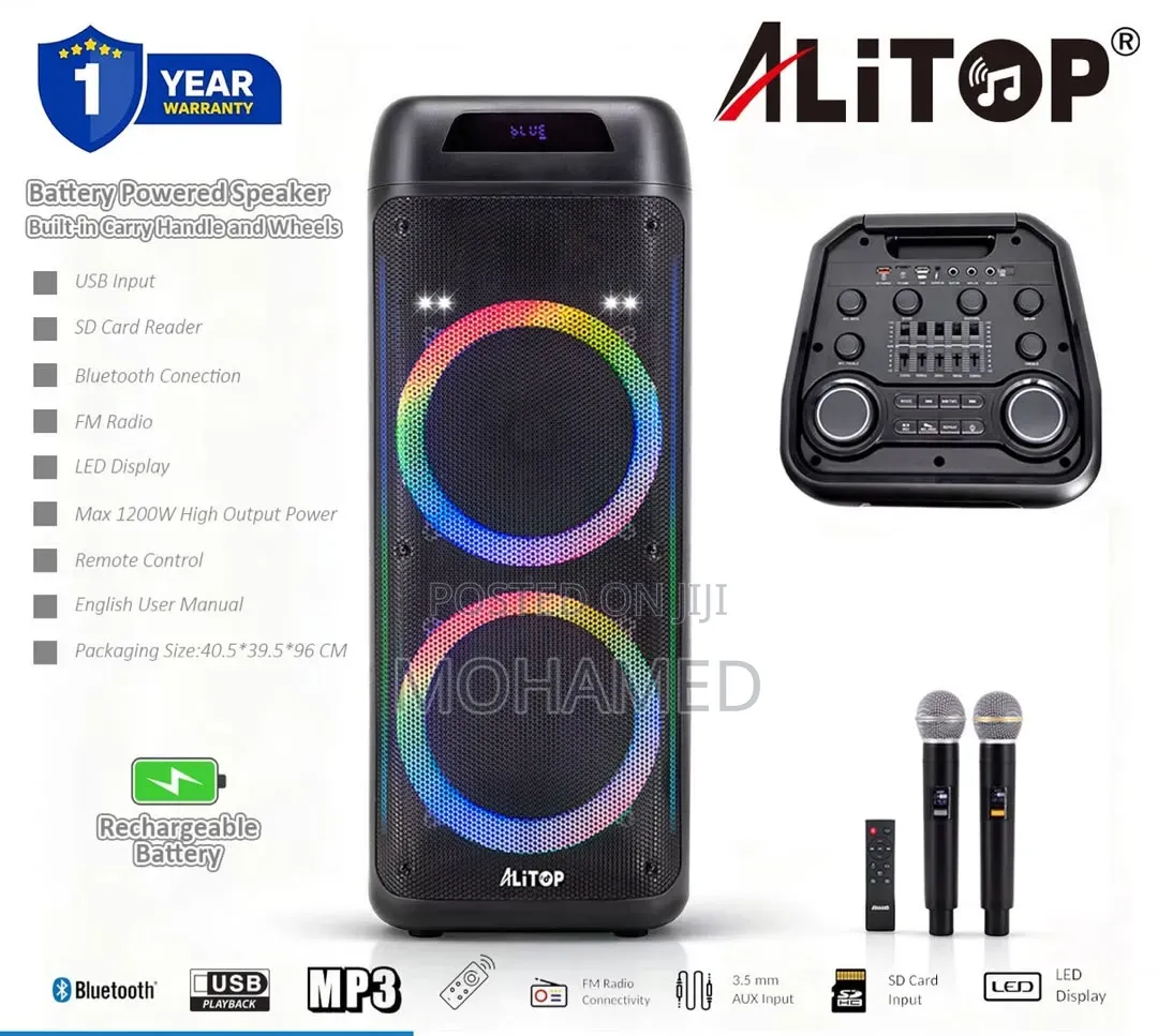 ALITOP Rechargeable Speaker UBL-D12