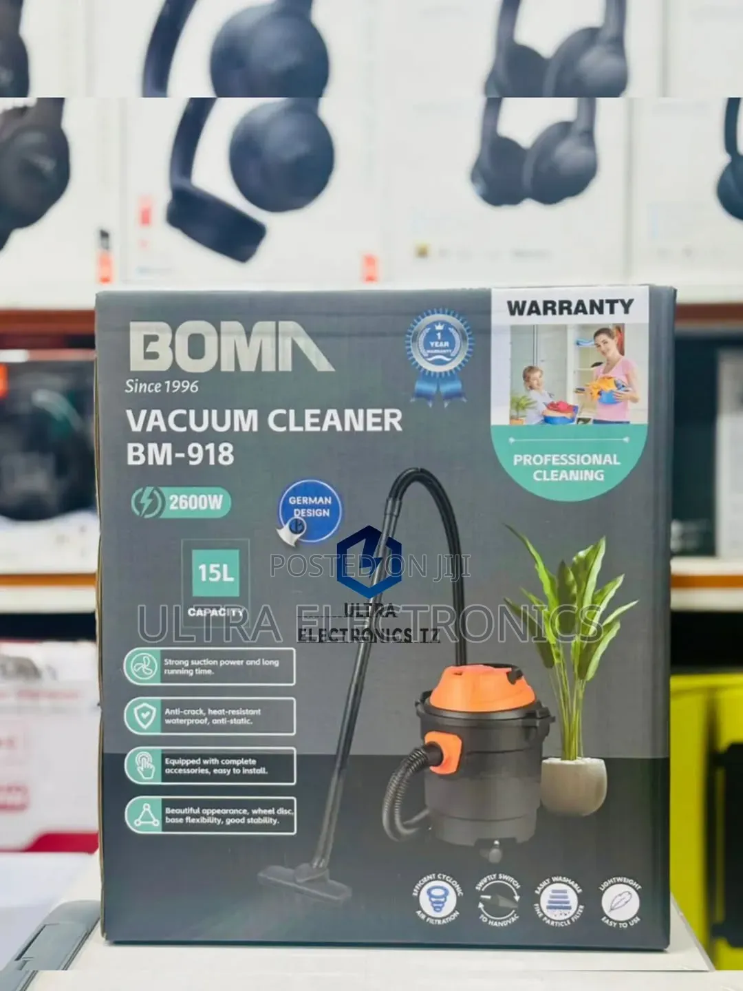 High Quality Powerful BOMA Vacuum Cleaner With 15 Litres and 2600watts