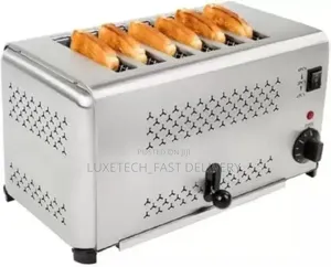 Commercial 6 Slice Bread Toaster Stainless for Restaurants and Hotels