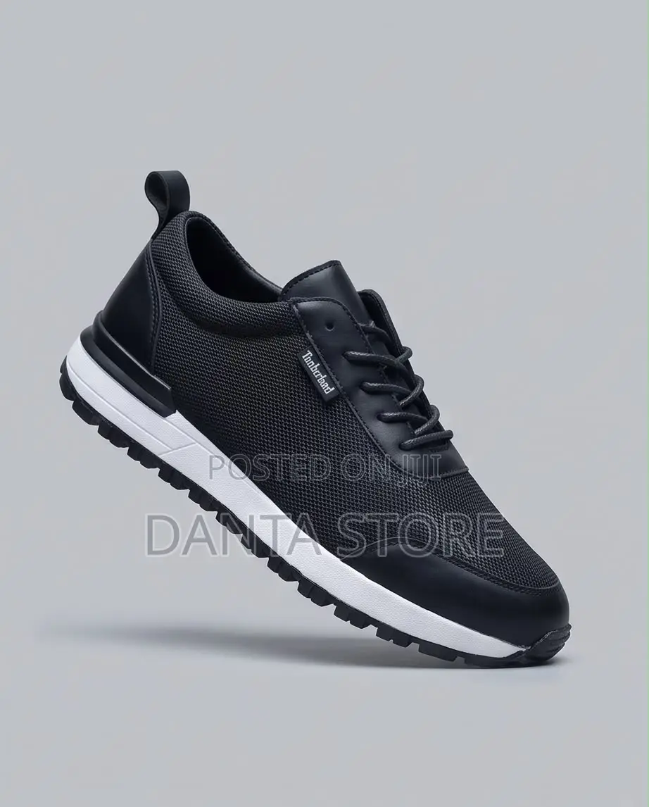 Black Timberland Low- Top Mesh Sneaker