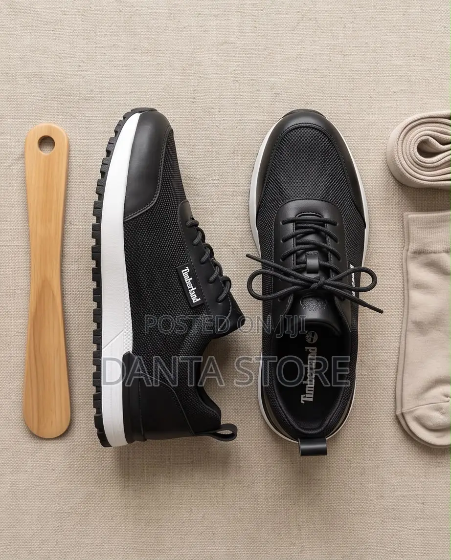 Black Timberland Low- Top Mesh Sneaker