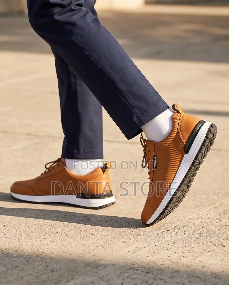 Brown Timberland Low-Top Mesh Sneaker