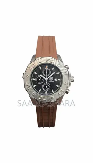 Tag Heuer Aquaracer Chronograph 43mm Dial Black Brown Strap Original