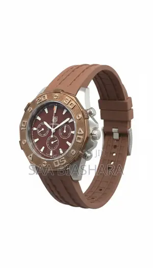 Tag Heuer Aquaracer Chronograph 43mm Brown Rubber Strap Original Watch