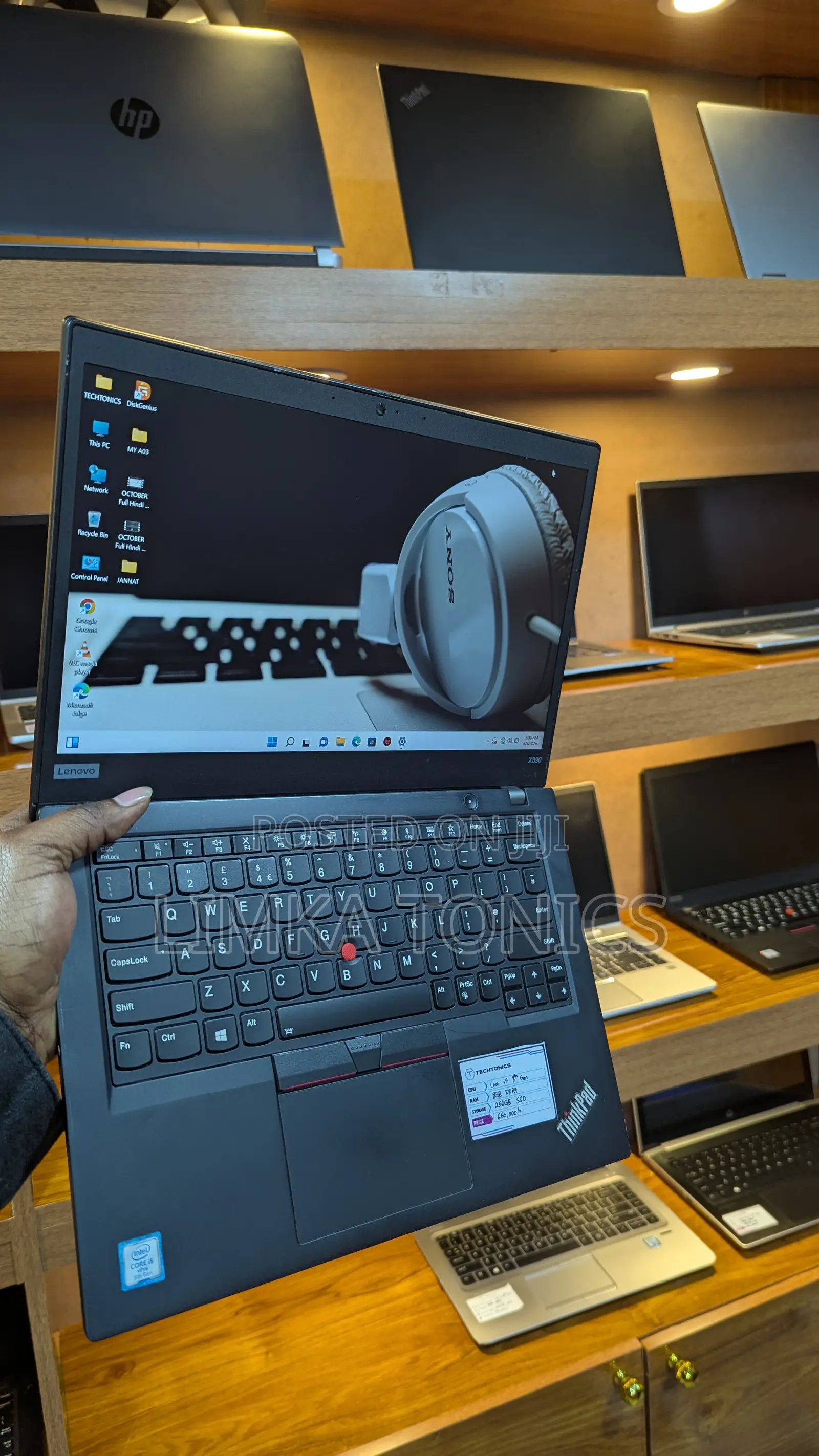 New Laptop Lenovo ThinkPad X390 8GB Intel Core i5 SSD 256GB