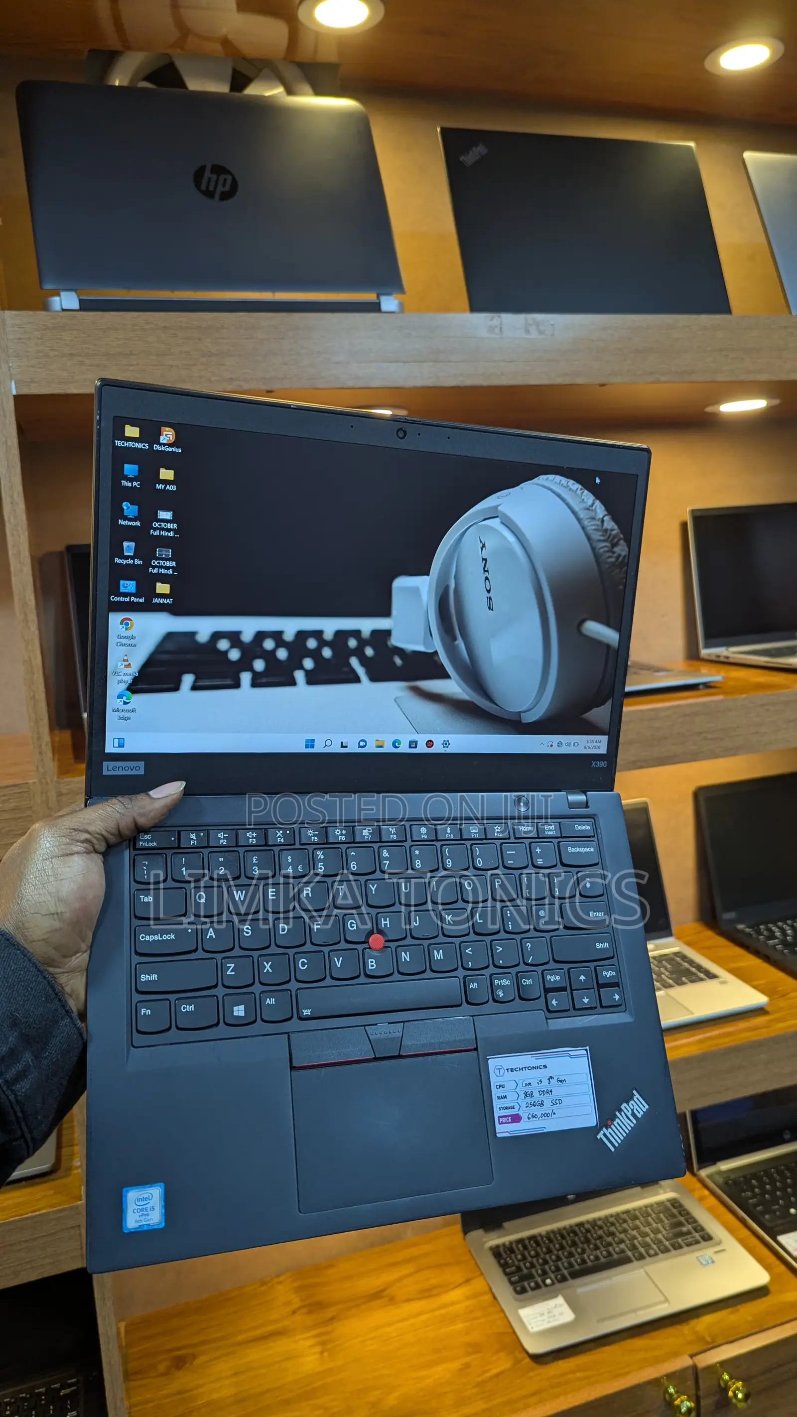 New Laptop Lenovo ThinkPad X390 8GB Intel Core i5 SSD 256GB