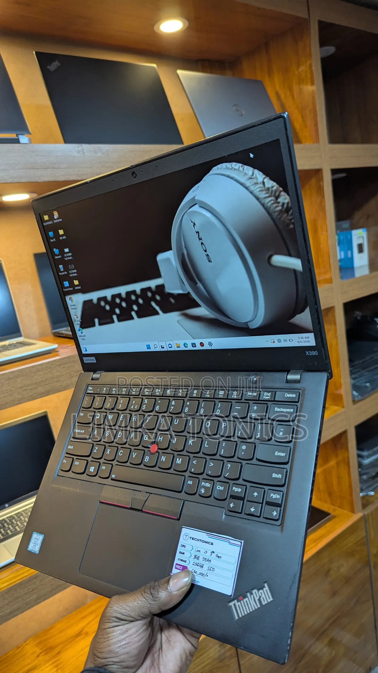 New Laptop Lenovo ThinkPad X390 8GB Intel Core i5 SSD 256GB