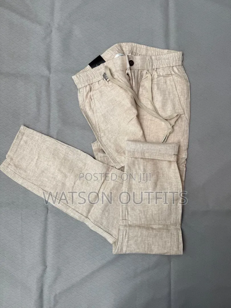 Linen Materials Dress Pants or Suruali Za Linen Pure and Original