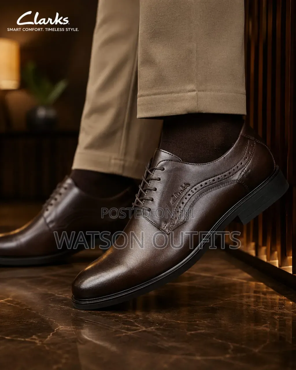 Clarks Brand 2 Colours Men's Leather Shoes Smartly Designed