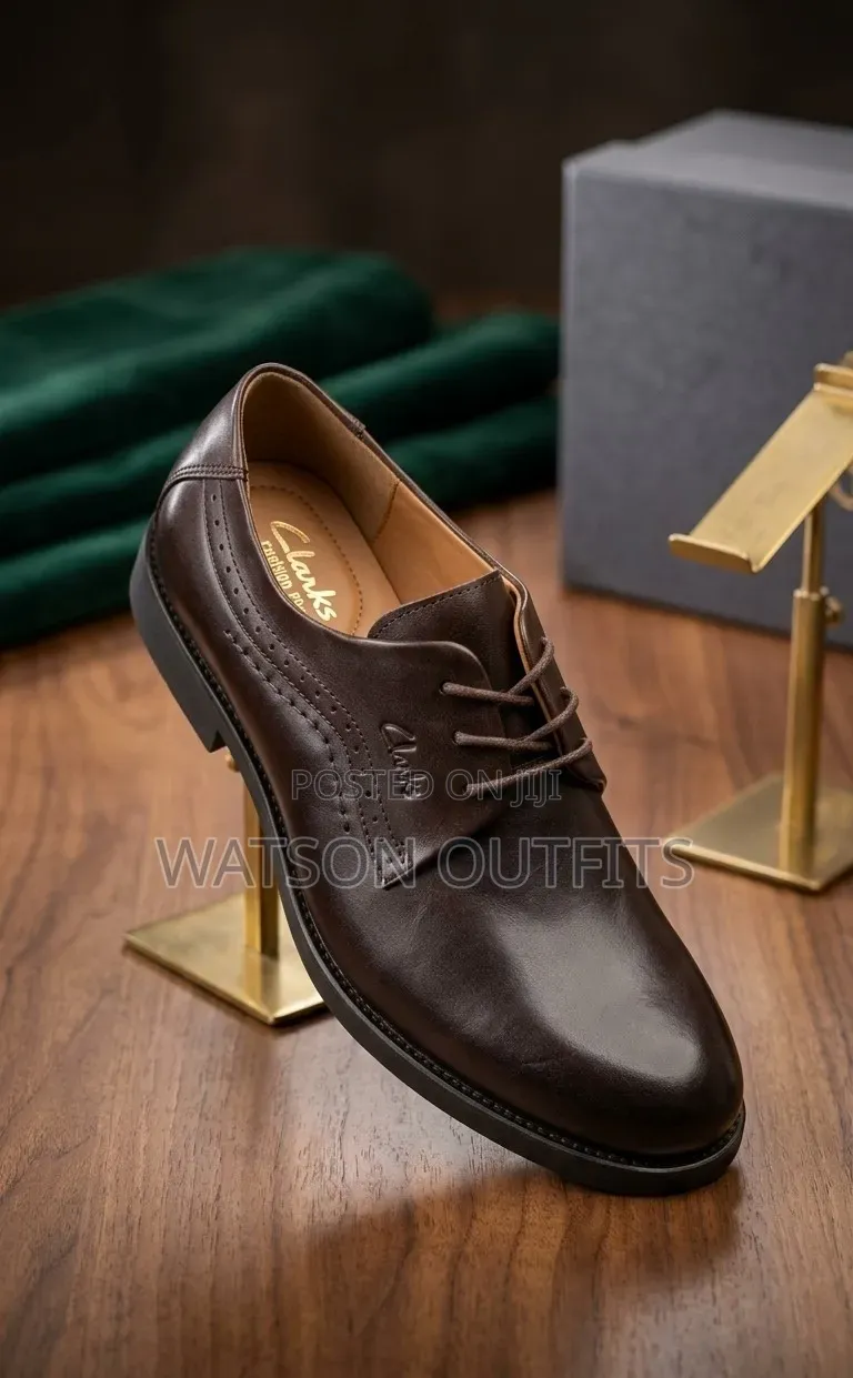 Clarks Brand 2 Colours Men's Leather Shoes Smartly Designed