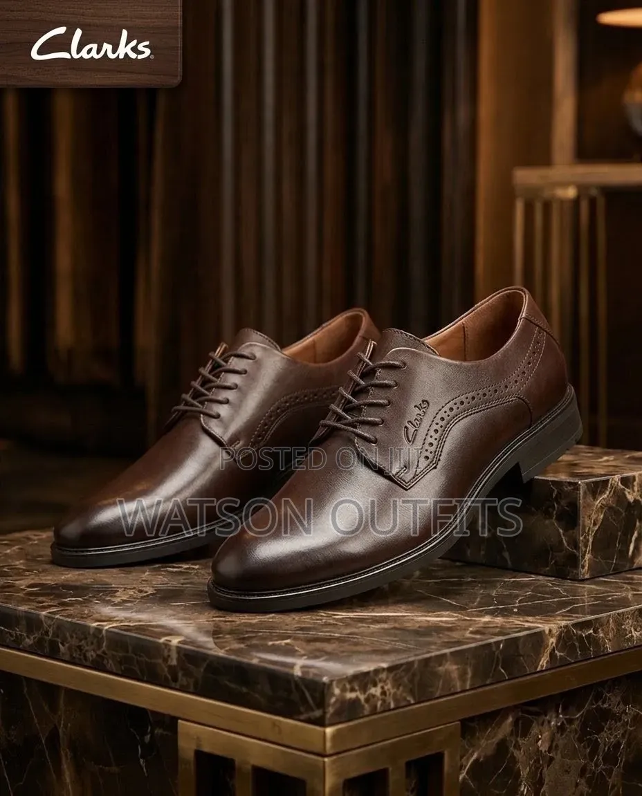 Clarks Brand 2 Colours Men's Leather Shoes Smartly Designed