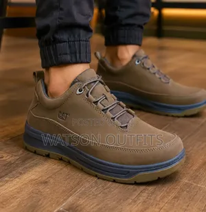3 Colours CAT BRAND MEN'S LEATHER SHOES in Casual Wear and Nice Design