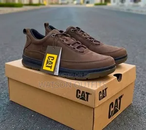 3 Colours CAT BRAND MEN'S LEATHER SHOES in Casual Wear and Nice Design