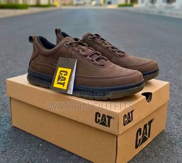 3 Colours CAT BRAND MEN'S LEATHER SHOES in Casual Wear and Nice Design