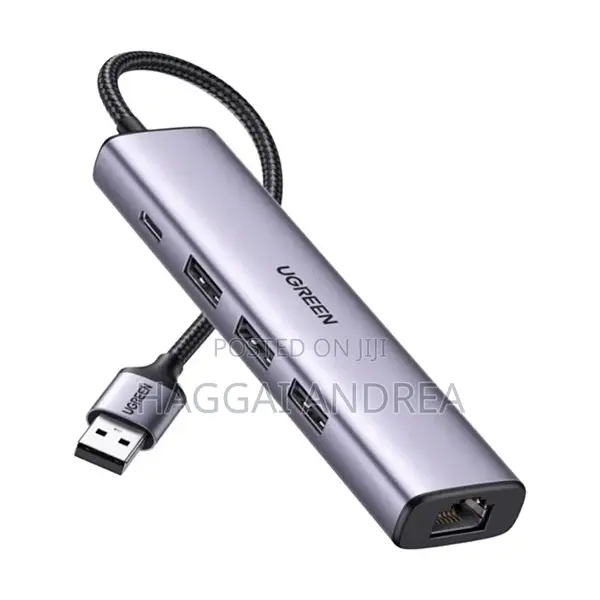 Ugreen Cm475 USB 3.0-to 3*USB Hub + Gigabit Converter