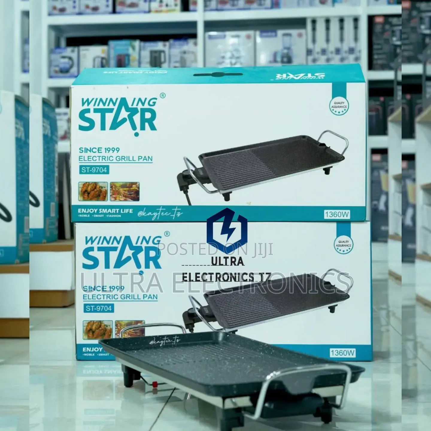 Winning Star Electric Grill Pan With 1360 Watts