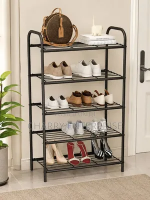 Shoe Rack Rahisi Kuunganisha Inafaa Nyumbani, Ofisini Au Dukani