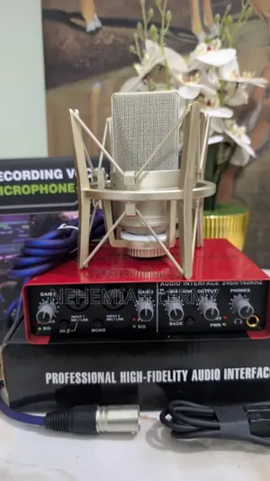 Soundcard 2 Way With Condenser Microphone