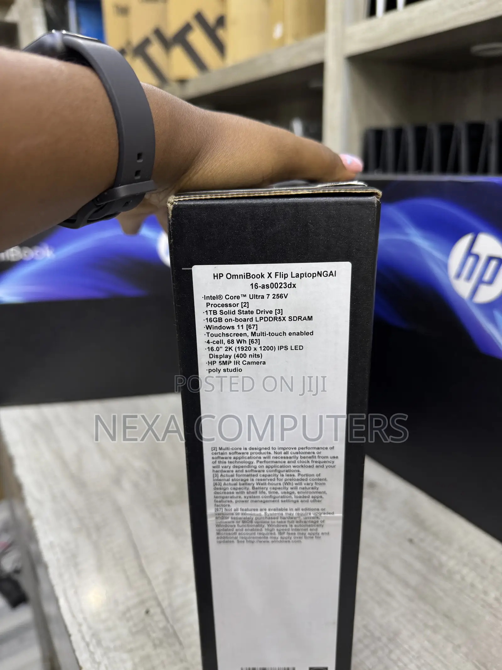 New Laptop HP OmniBook X Flip 16" 16GB Intel Core Ultra 7 SSD 1T