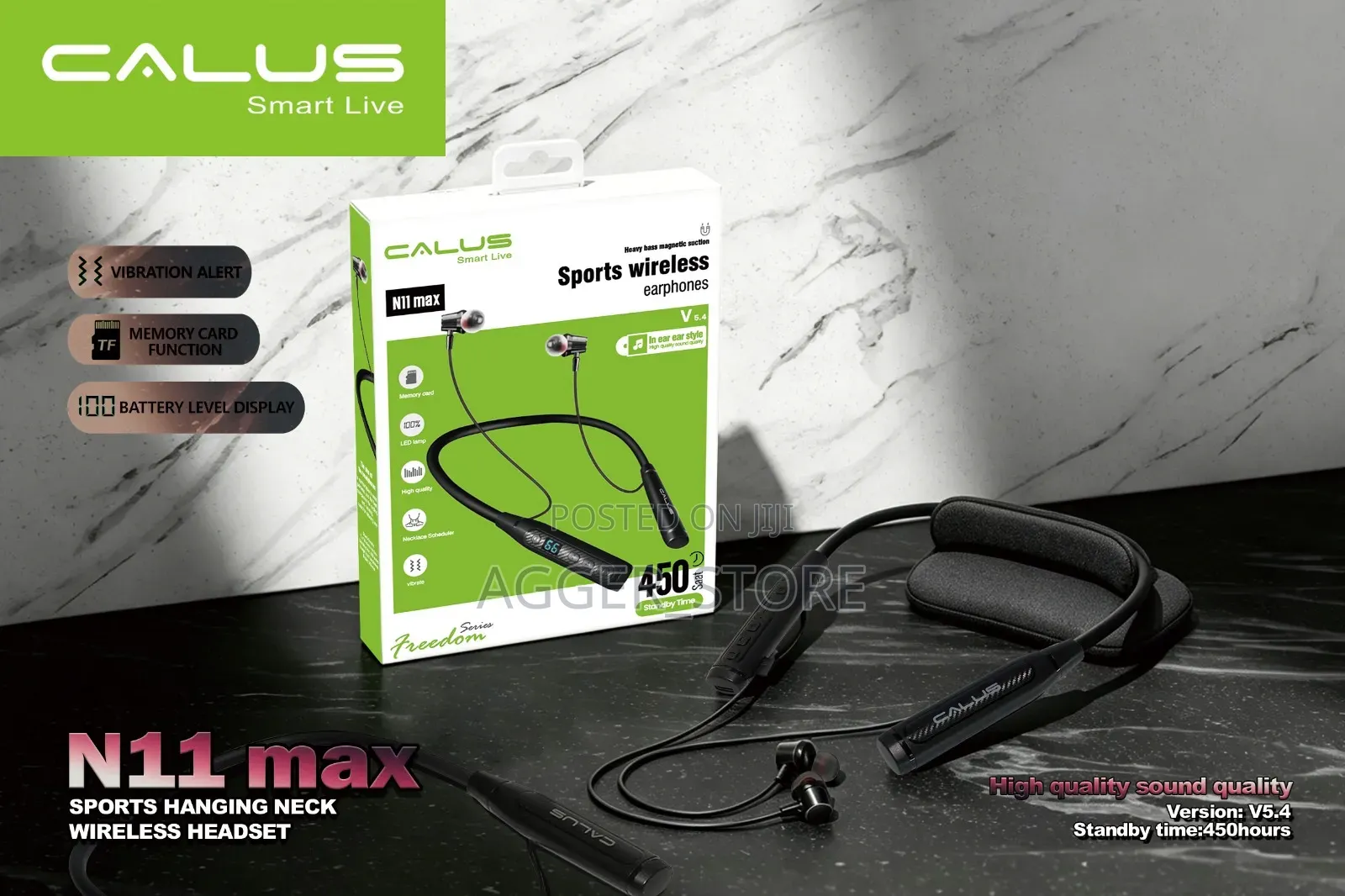 Calus N11 Max Sports Hanging-Neck Wireless Headset