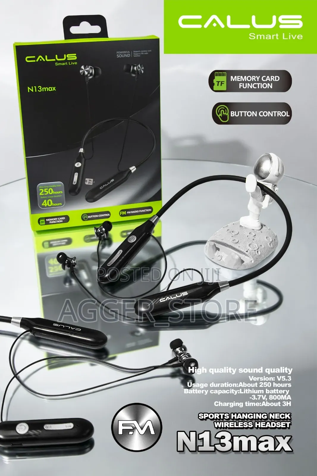 Calus N13max Sports Hanging Neck Wireless Headset