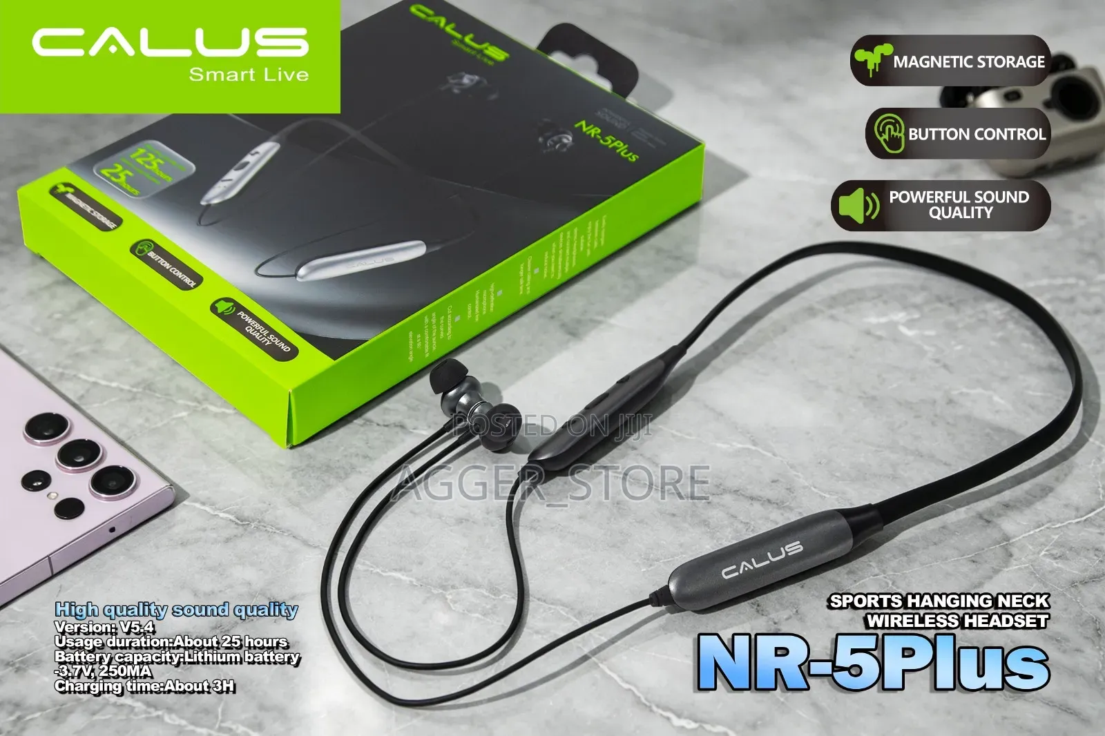 Calus NR-5 Plus Sports Hanging Neck Wireless Headset