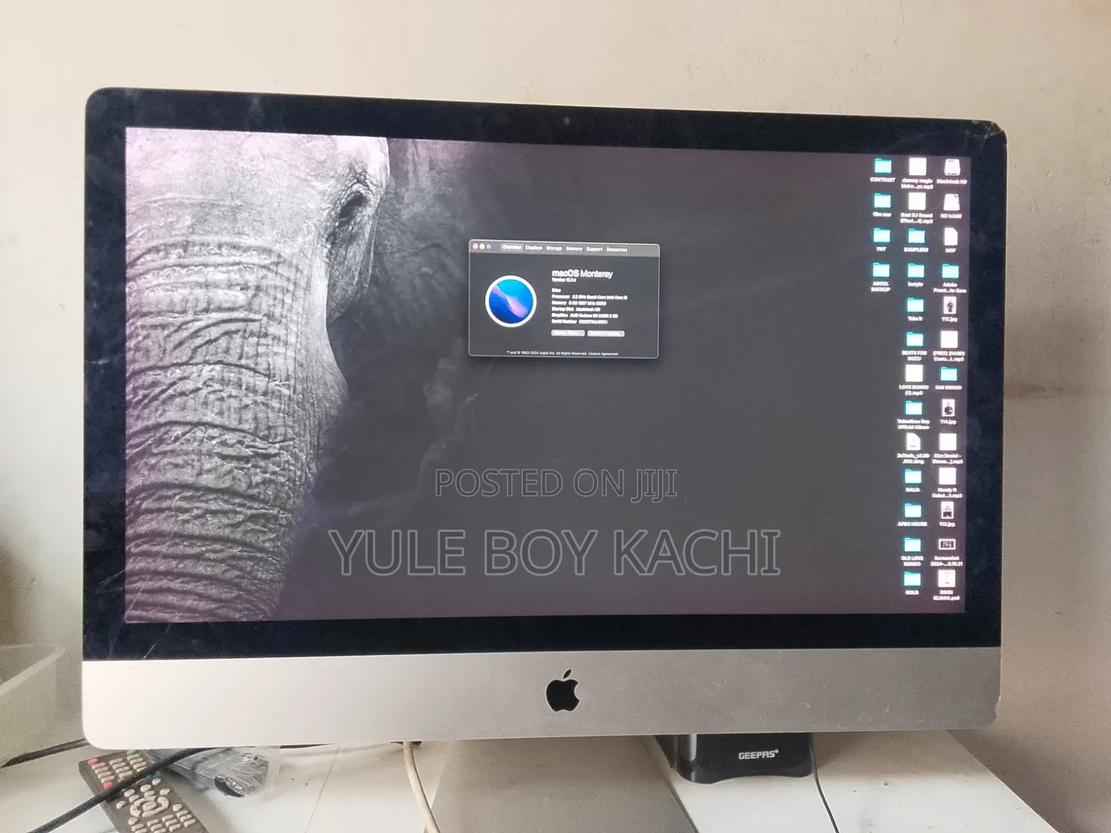 Desktop Computer Apple iMac Pro 8GB Intel Core i5 HDD 500GB